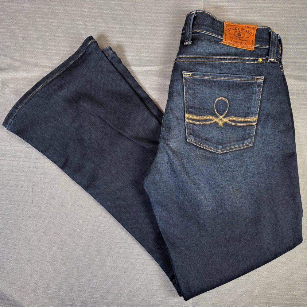 Lucky Brand Sofia Boot Jeans Women’s Dark Wash Bootcut Denim Stretch Size 6/28